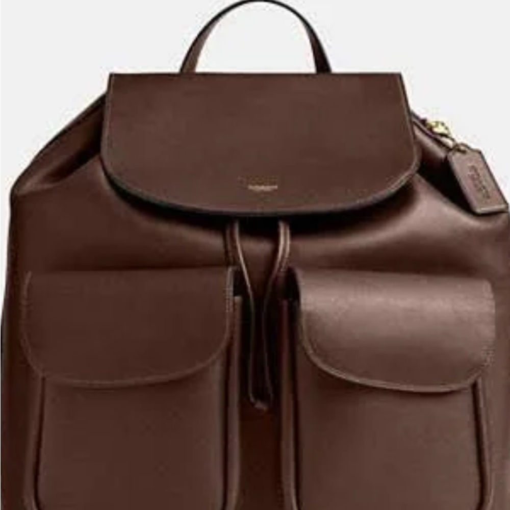 Coach Hawaii Brown Leather Backpack